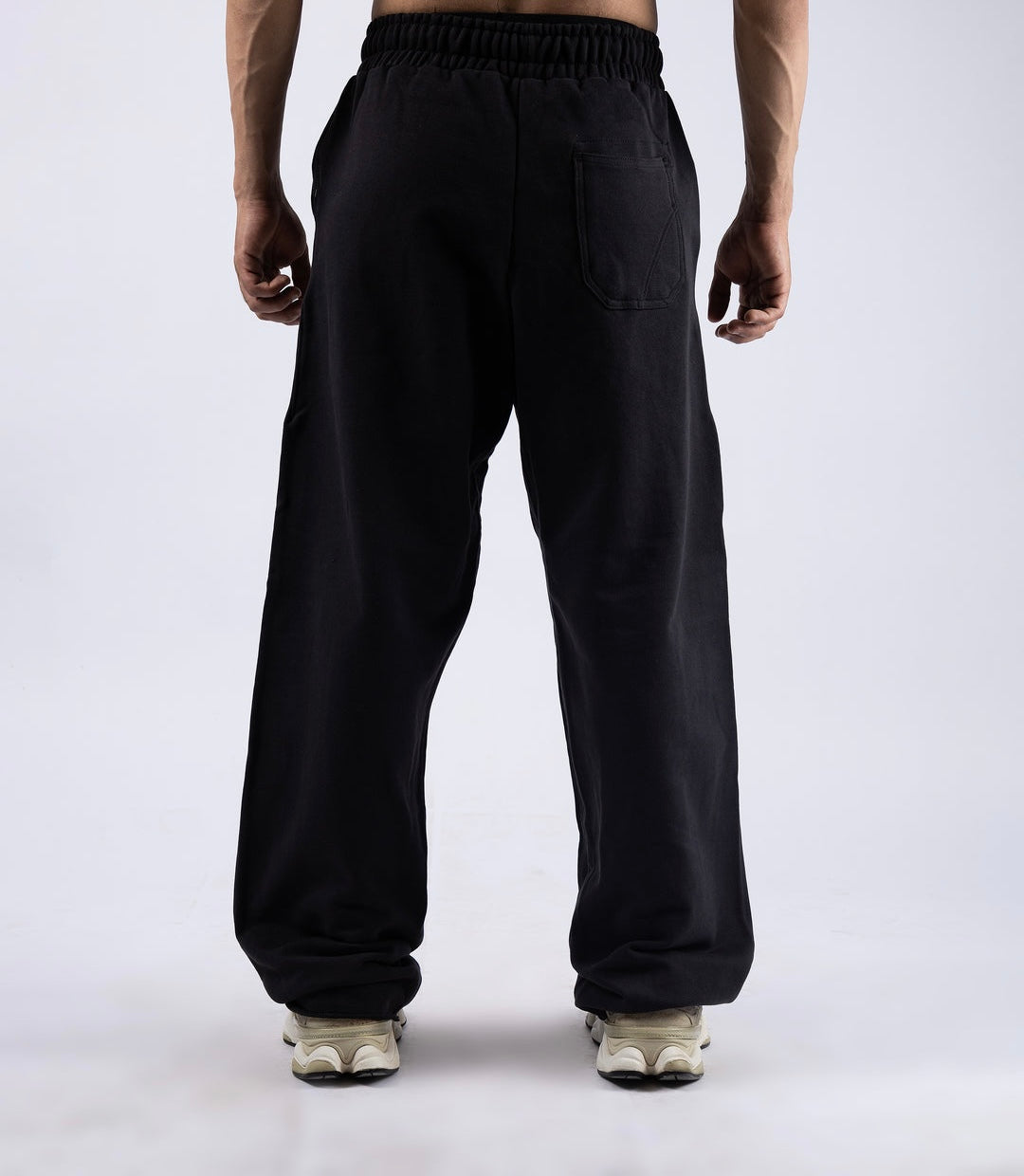 Young LA New Wave Baggy Sweats in Black