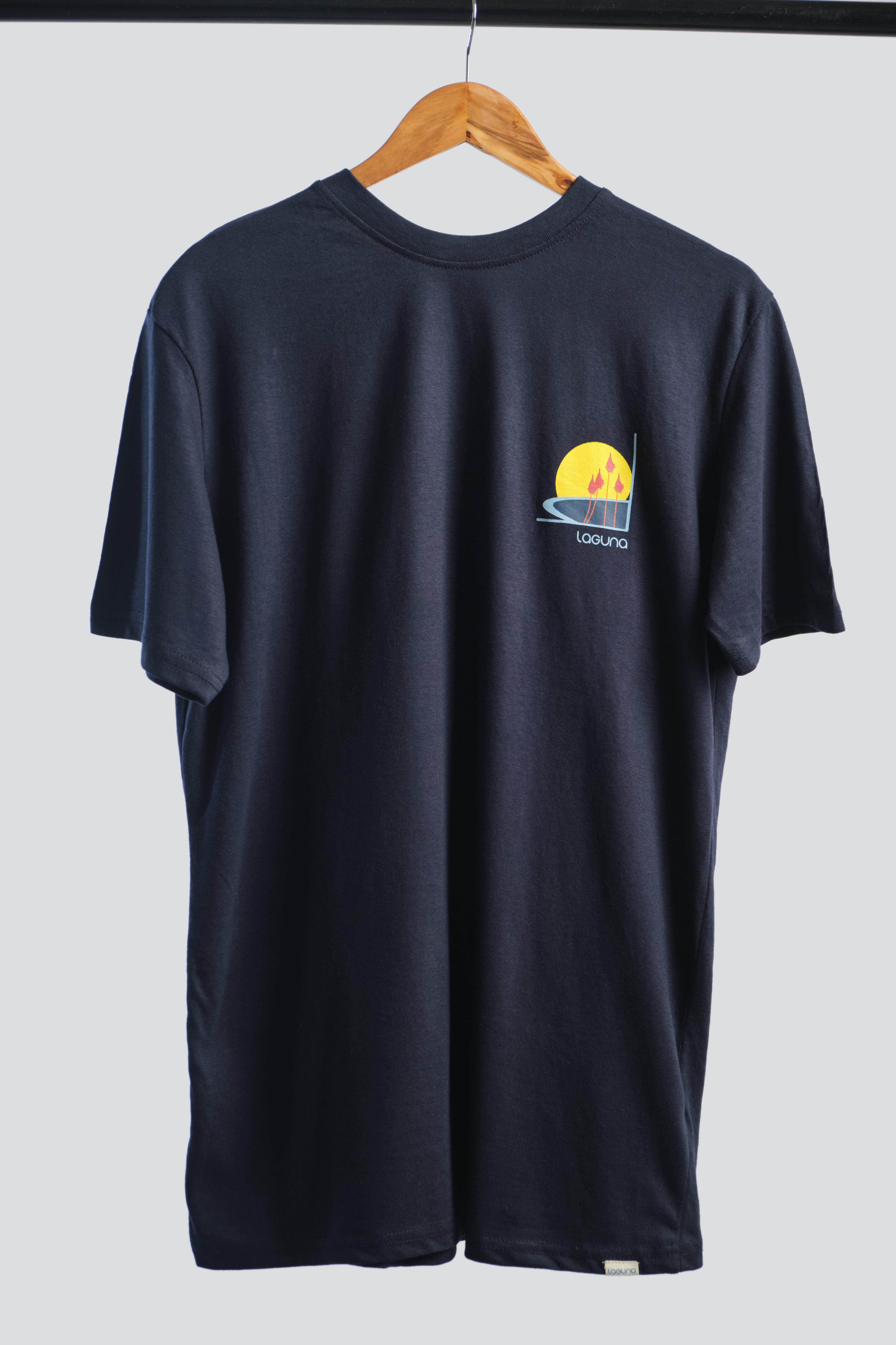 dark blue graphic tee