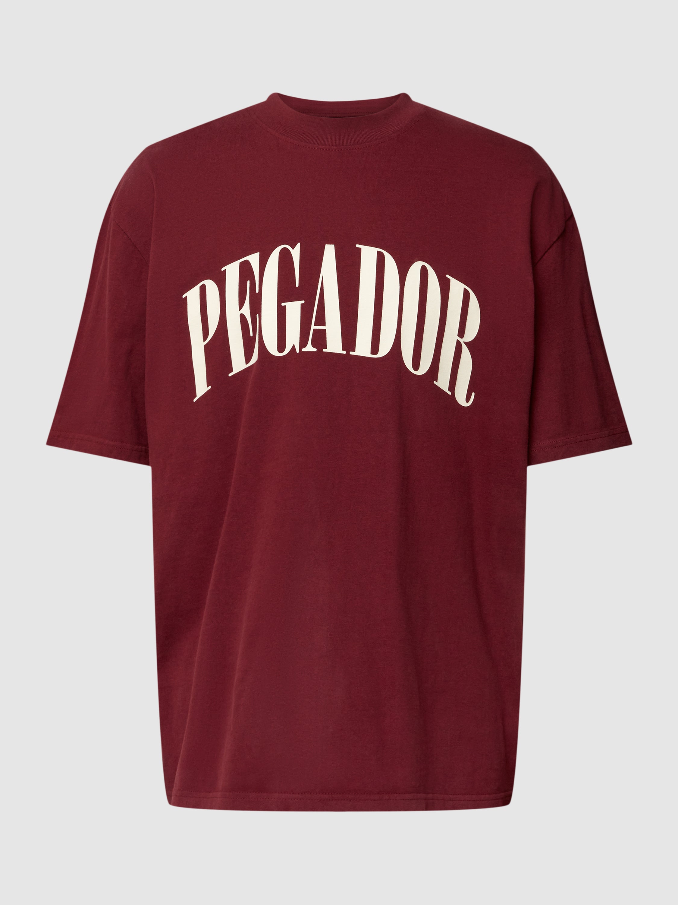Pegador Men's Oversized Maroon T-shirt