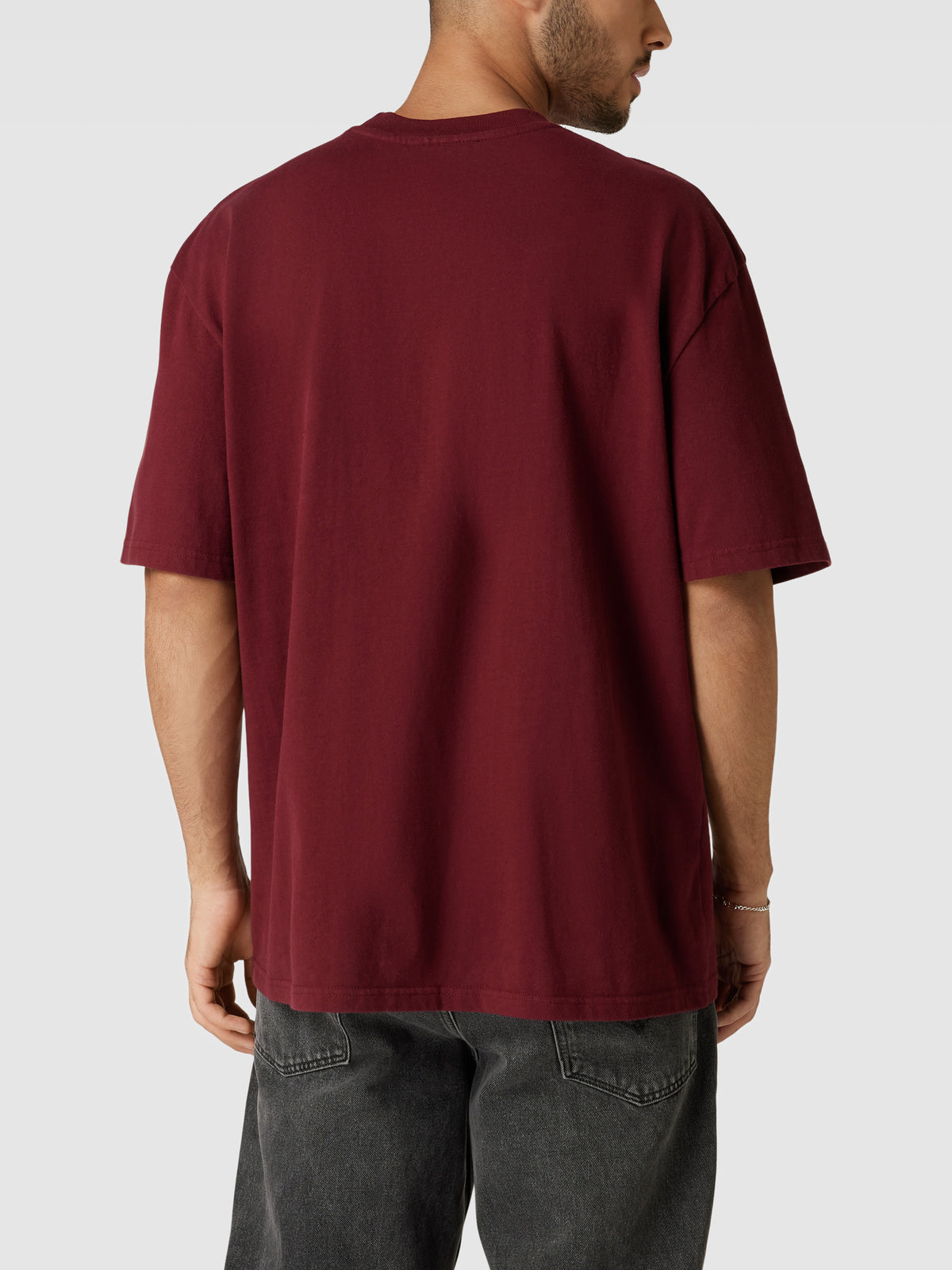 Pegador Men's Oversized Maroon T-shirt