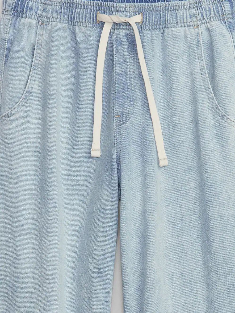 GAP Women Wide Leg Light Blue Denim
